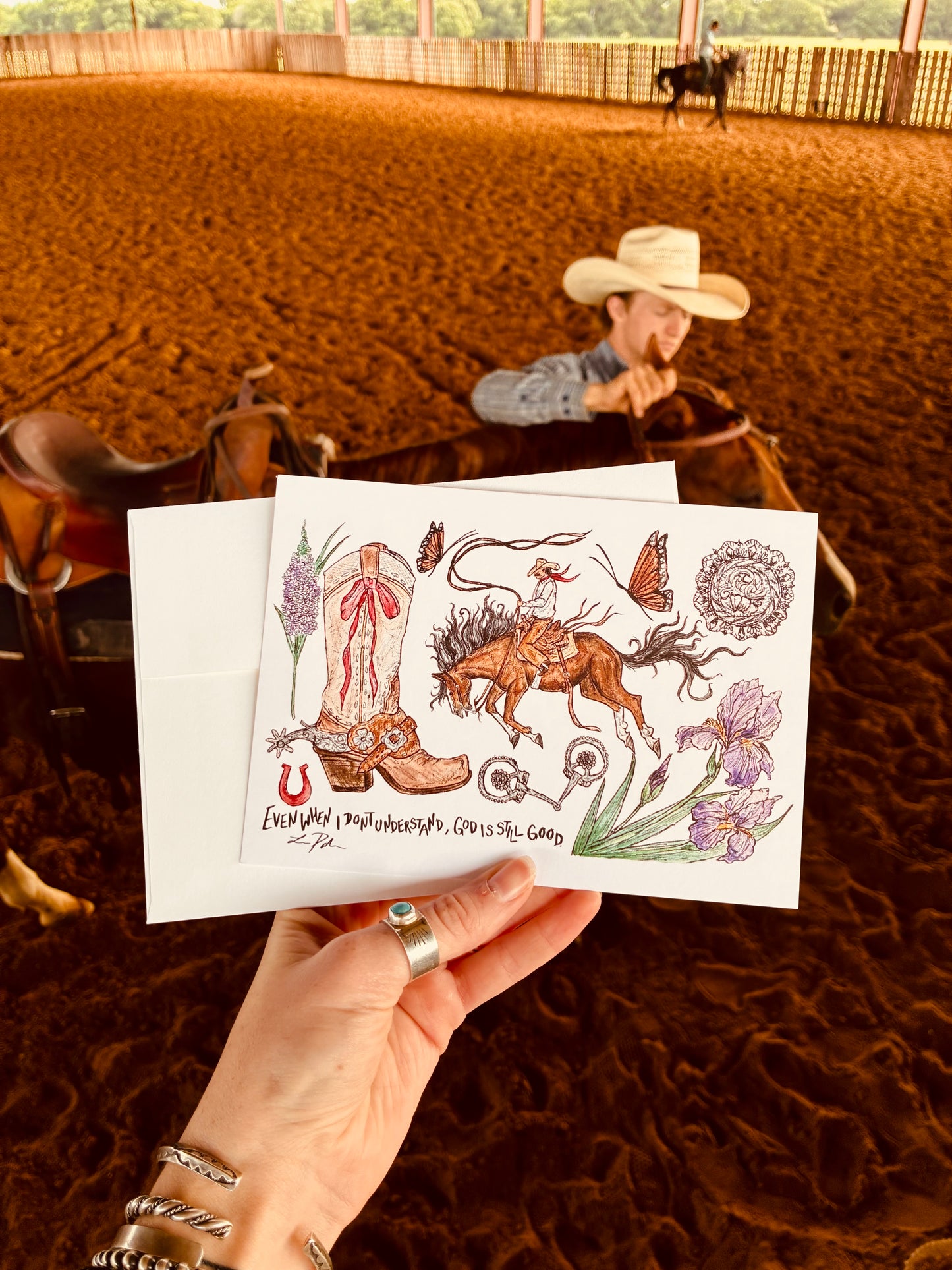 Cowgal Spring Greeting Cards