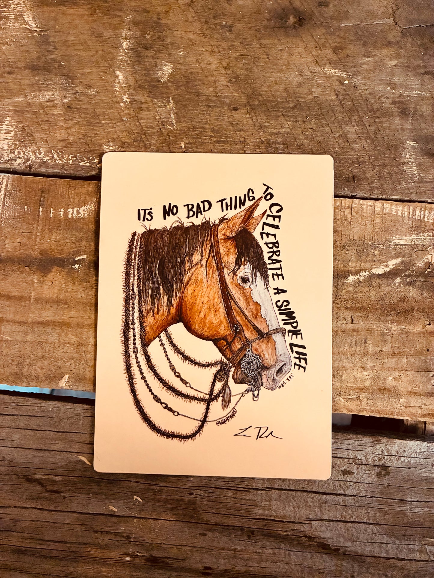 Damaged Ramblin’ Man Magnet 4x5.5