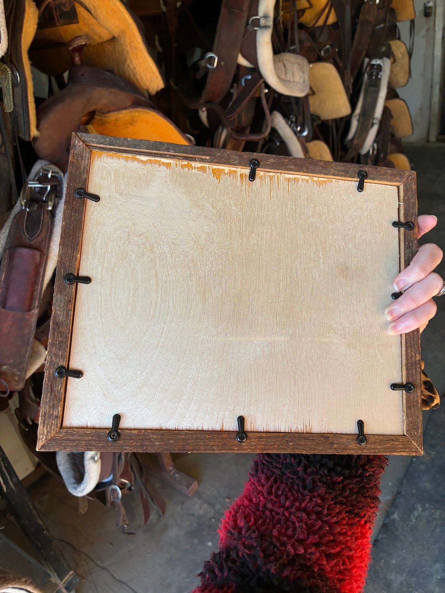 Watercolor in Handmade Barn Wood Frame