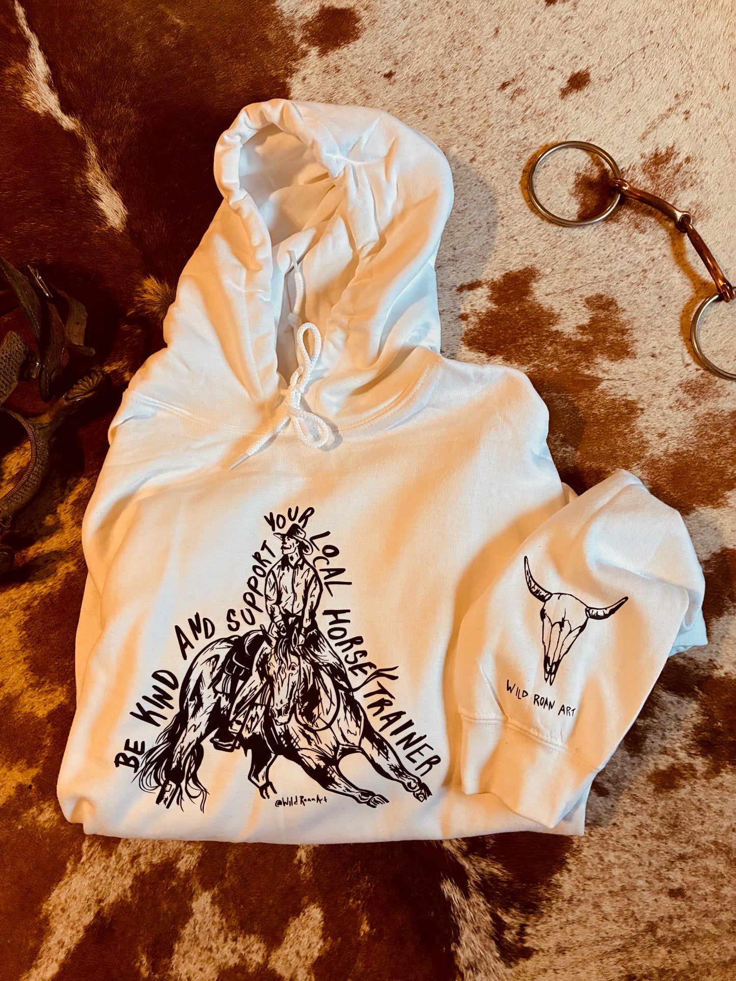 Horse Trainer White Hoodie