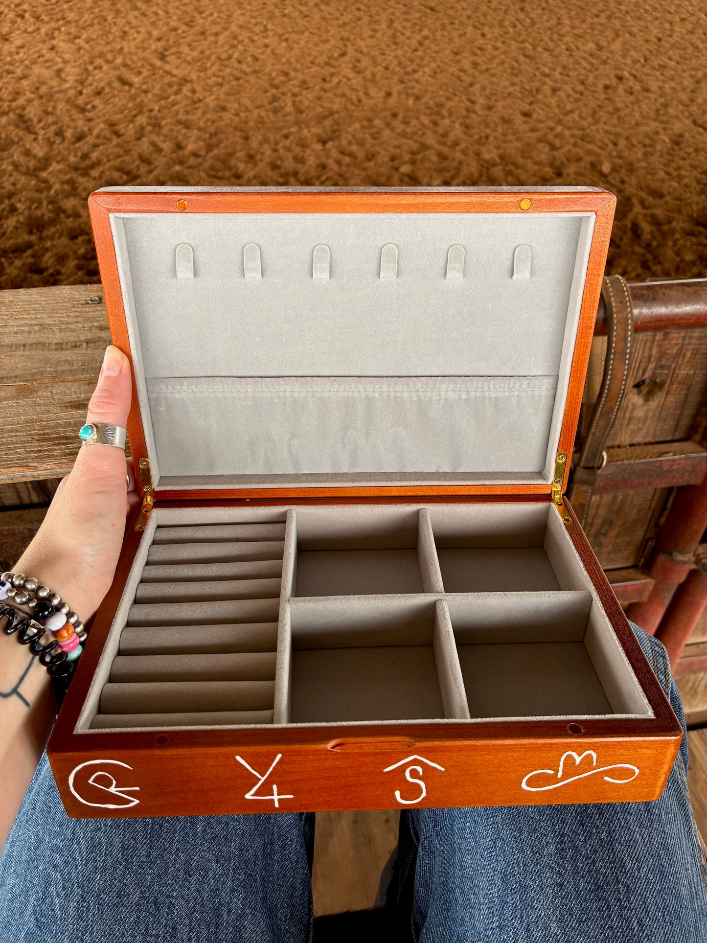 Rope It Wooden Jewelry Box