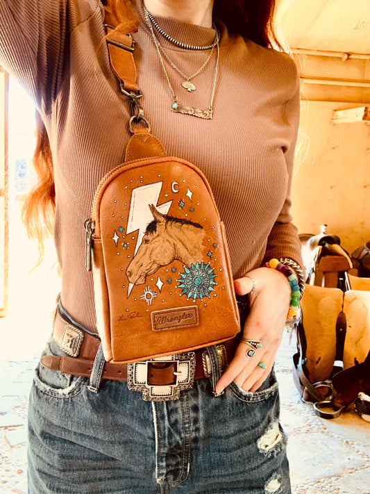 The Lorrie HANDPAINTED Wrangler Crossbody