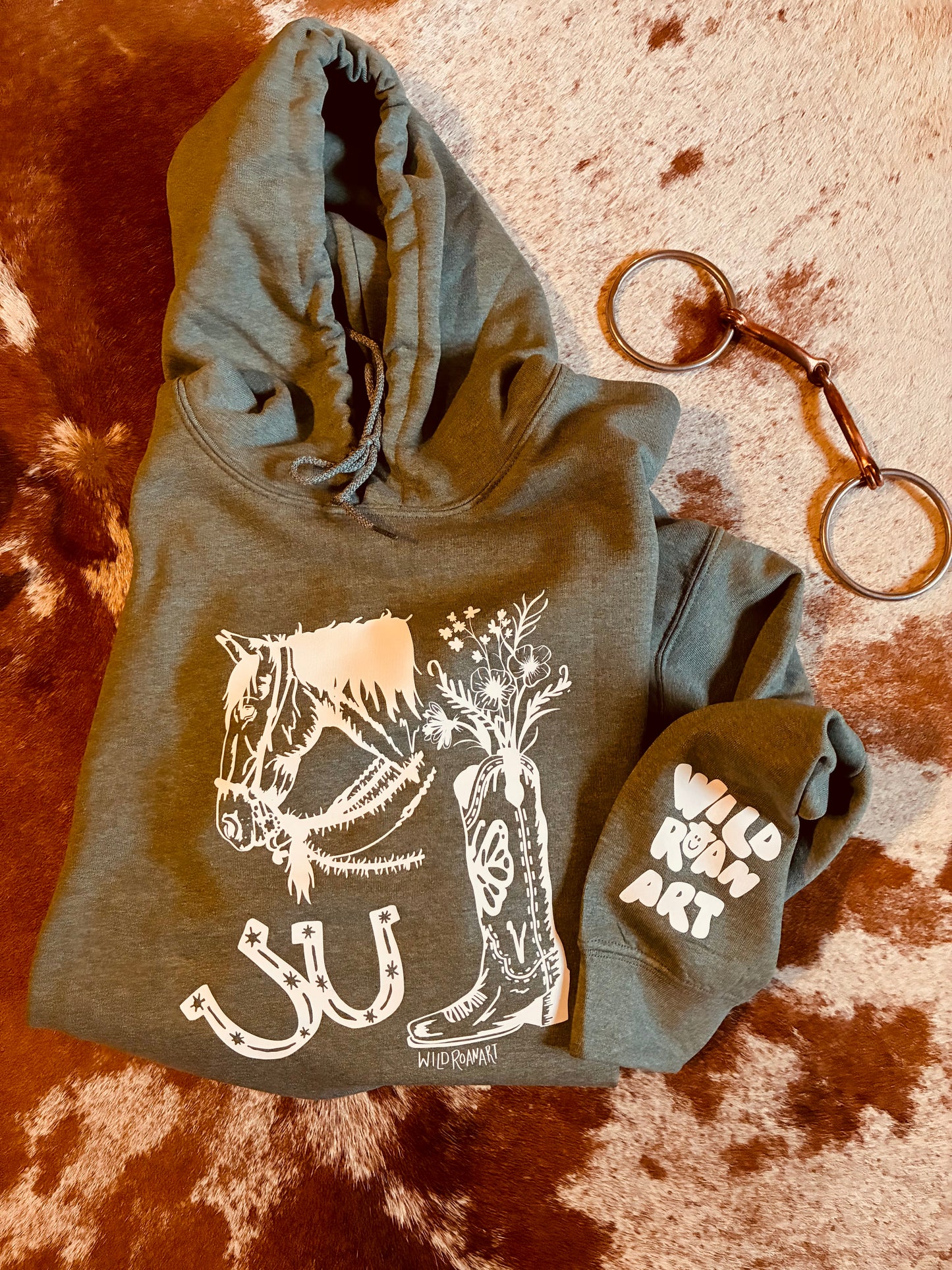 Cowgal Vibes Green Hoodie