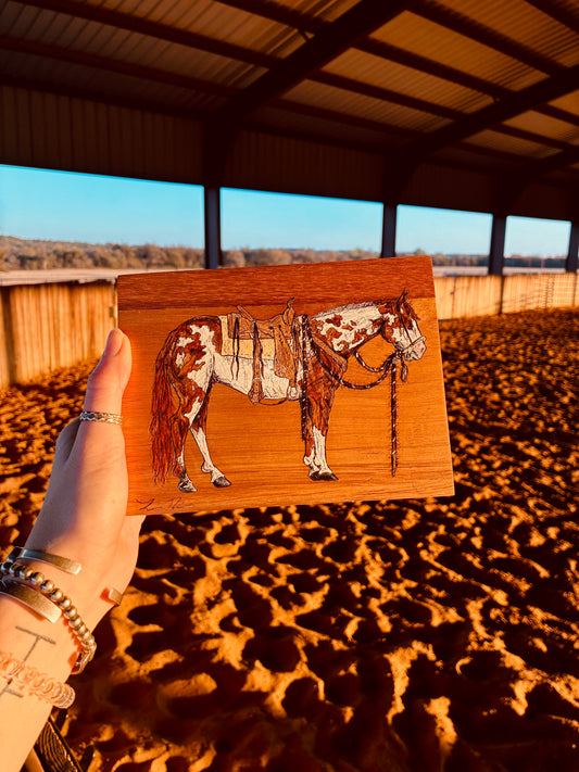 Hank Handpainted Keepsake Box