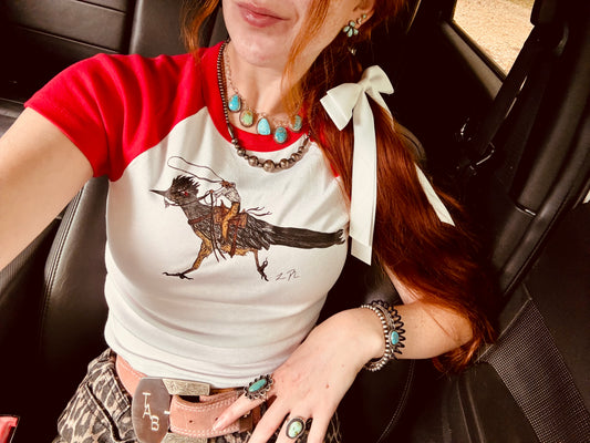 Roadrunner Red Baby Tee