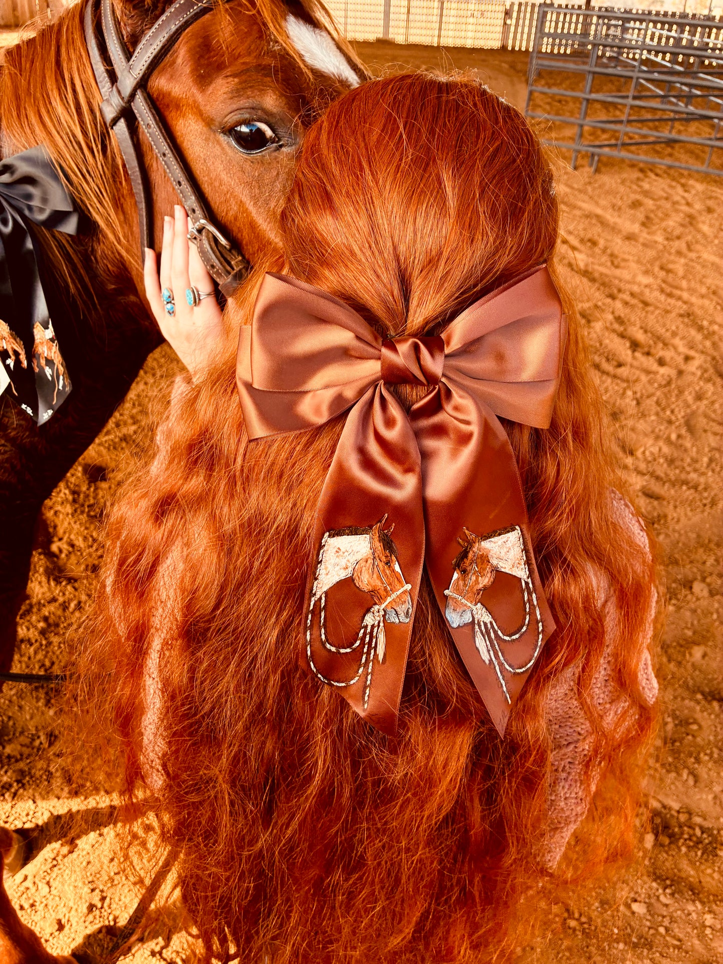 Tristan Brown HANDPAINTED Hairbow