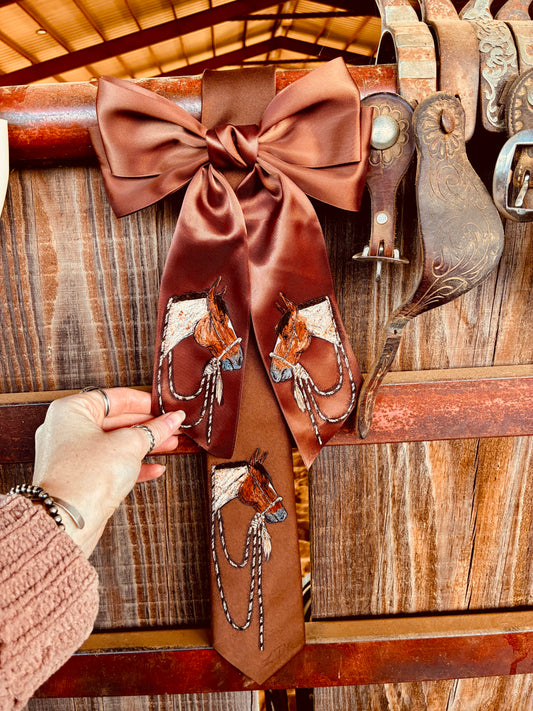 Tristan Brown Handpainted Necktie