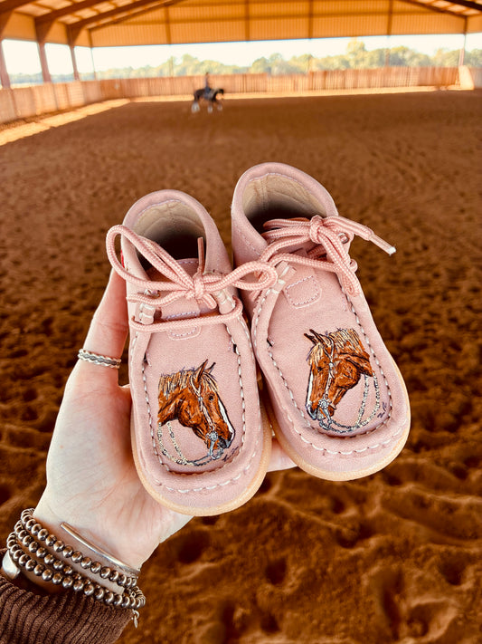 Gypsy Pink Baby Moccasins 15-18Months