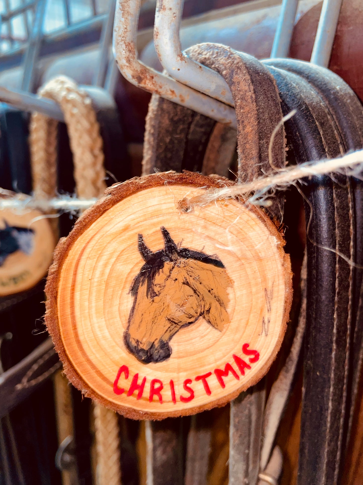 Have A Merry Cowboy Christmas Wooden Garland