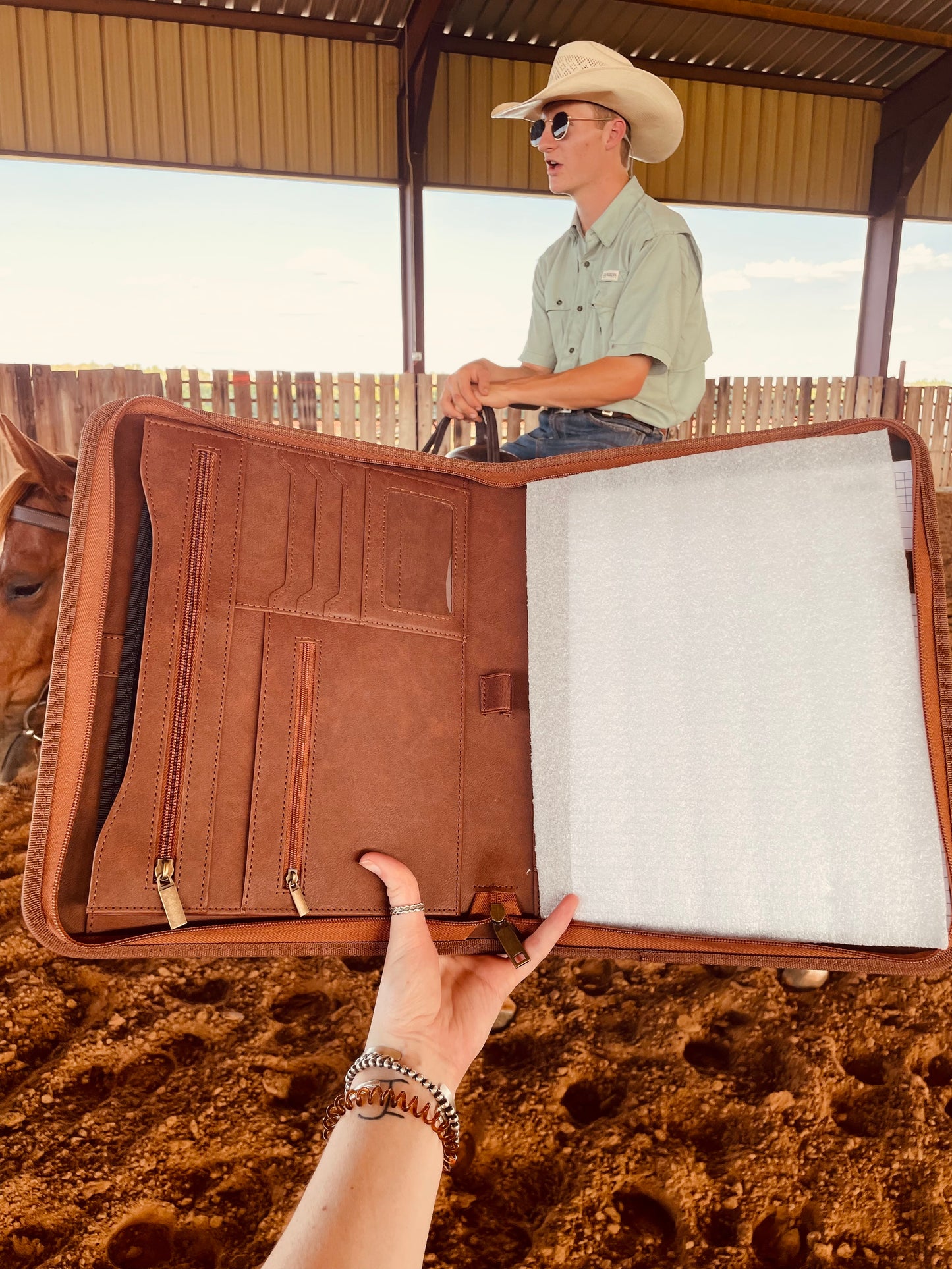 Roped Him Leather Portfolio