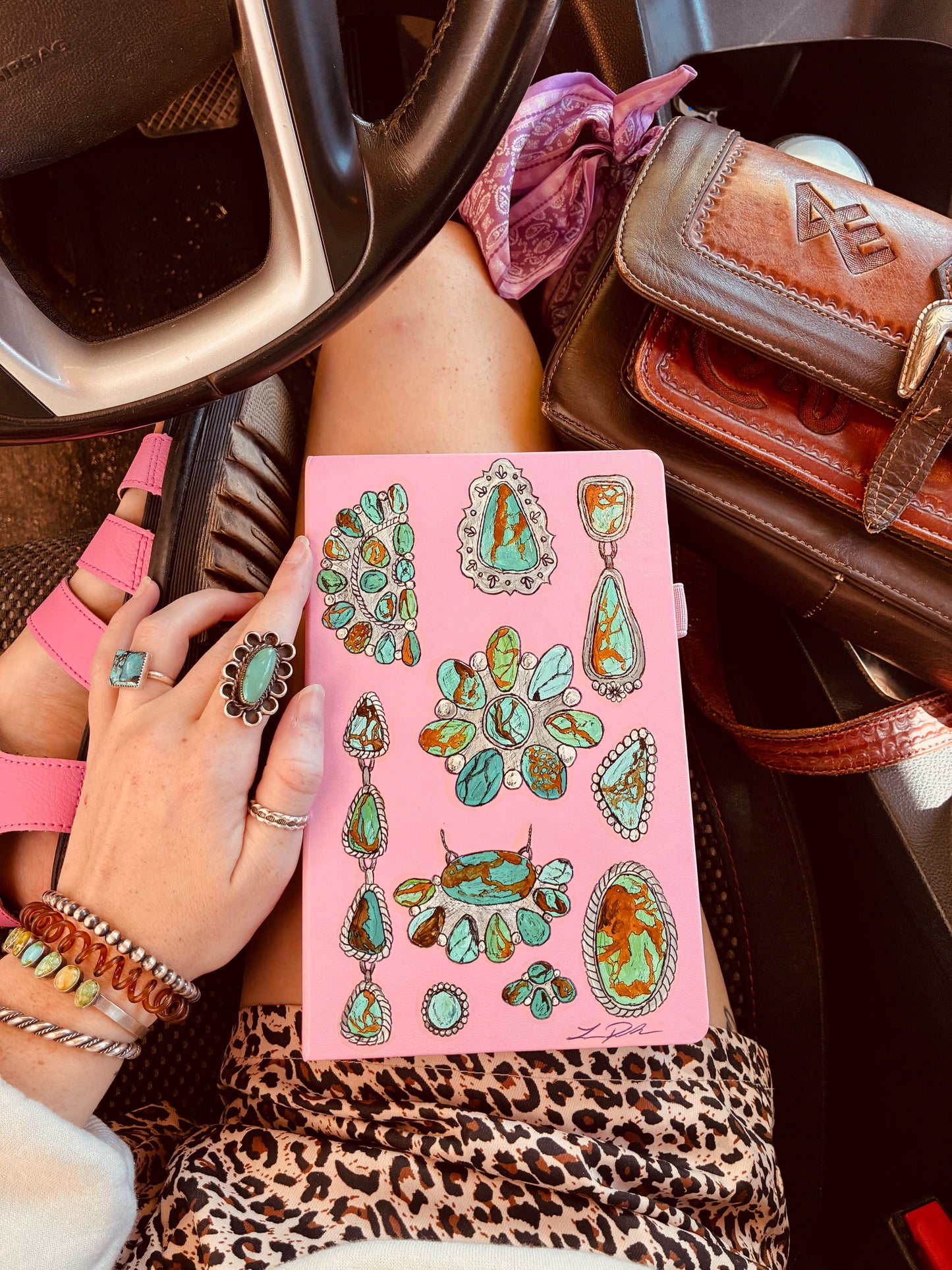 Jewel Undated Pink Planner