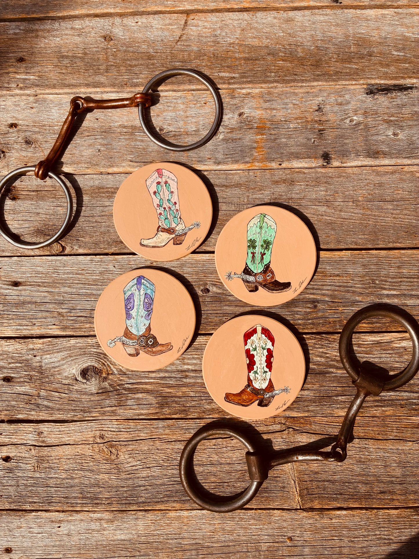Made For Walking Handpainted Coasters
