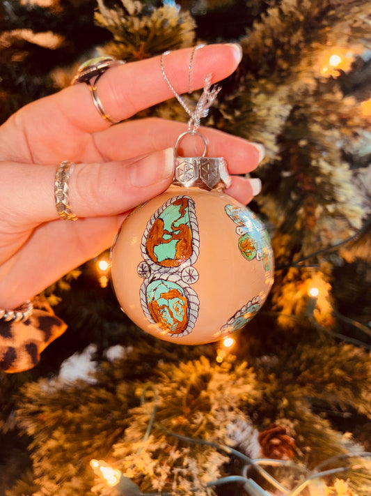 Lou Small HANDPAINTED Ornament