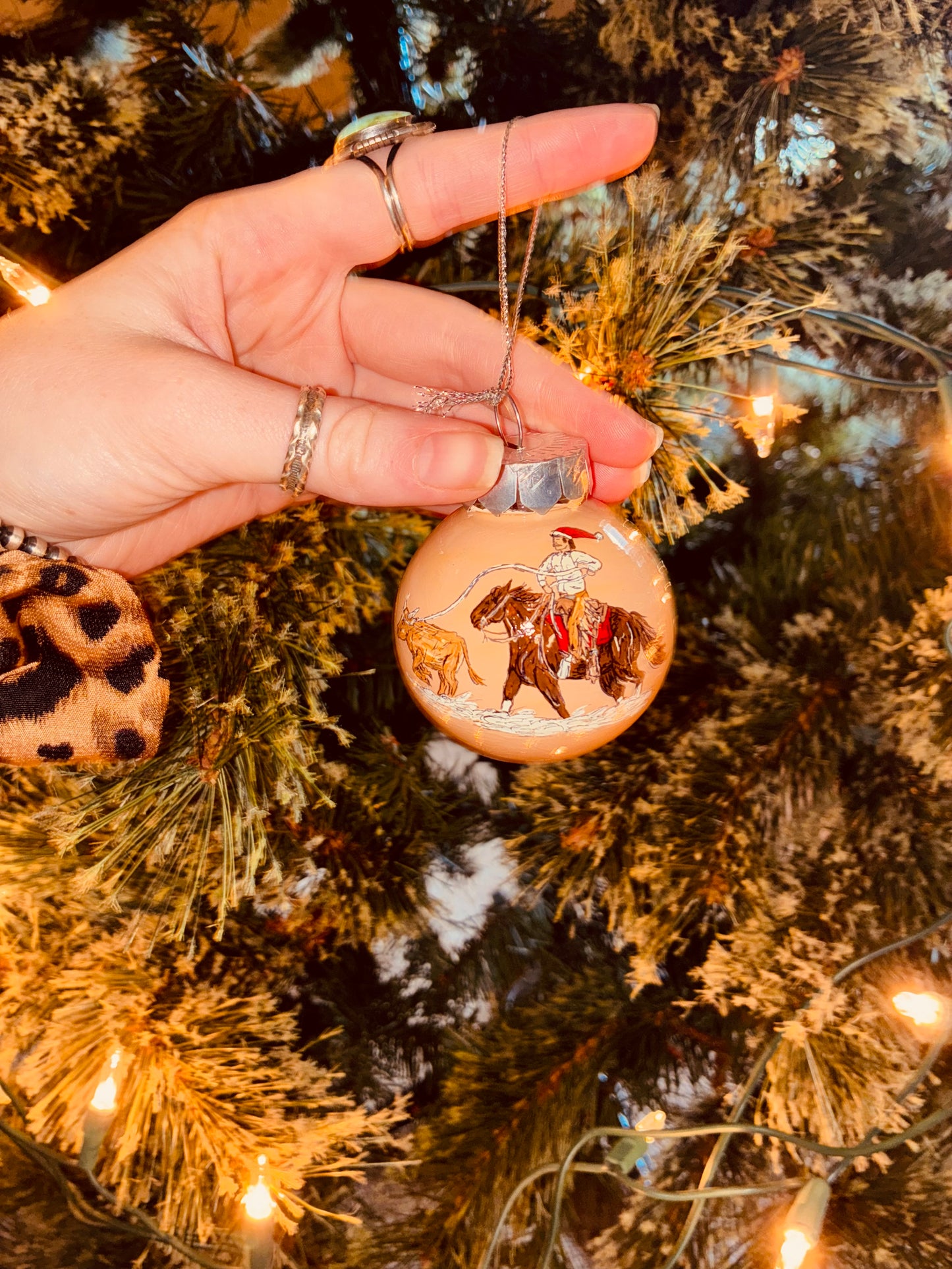 Yee Haw Small HANDPAINTED Ornament