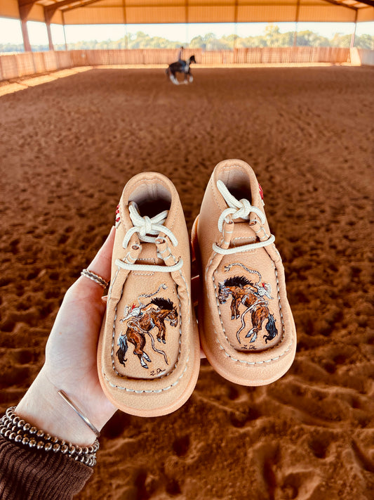 Rolo Tan Baby Moccasins 15-18Months