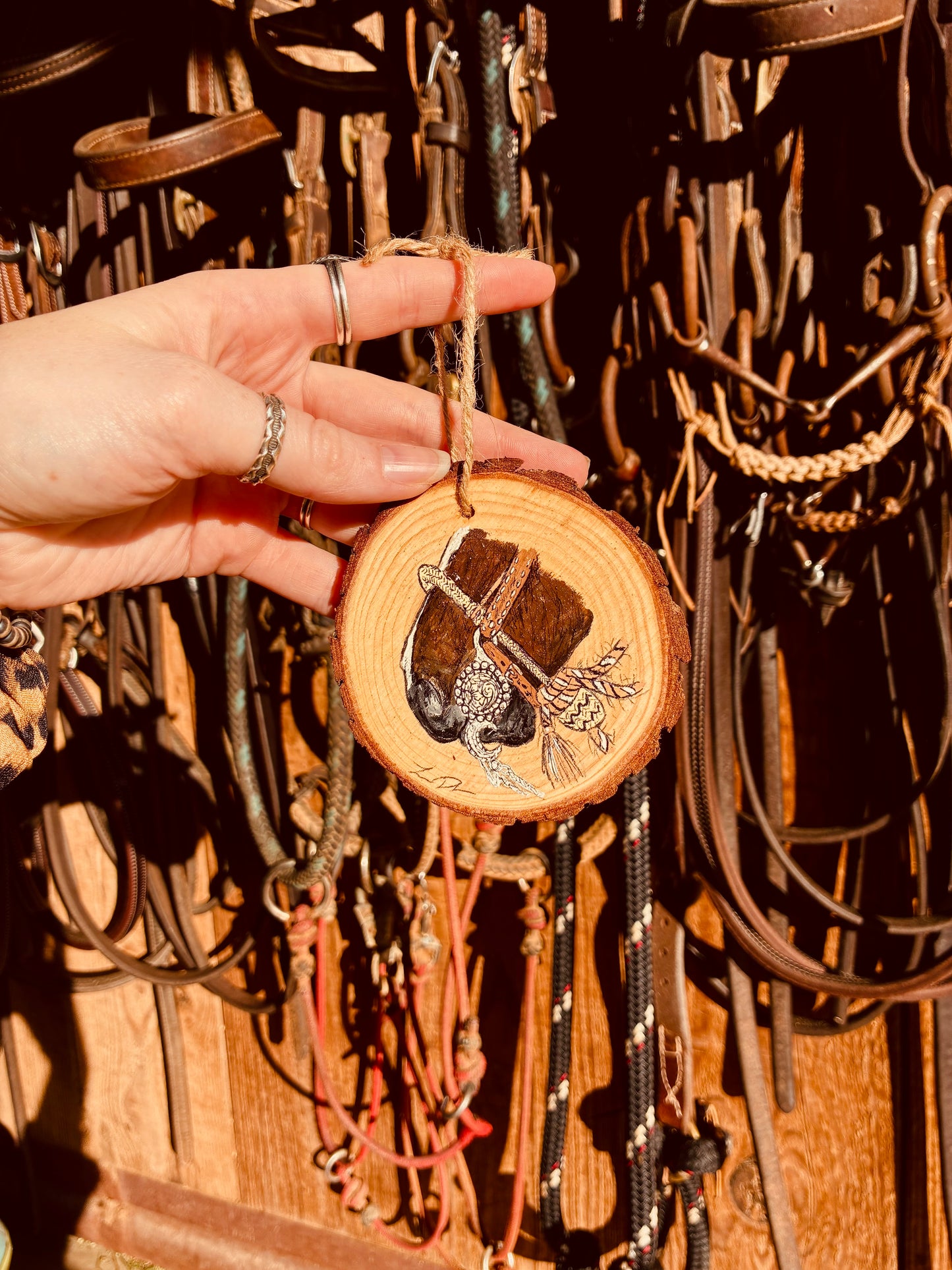 Pretty Bit Wood Ornament