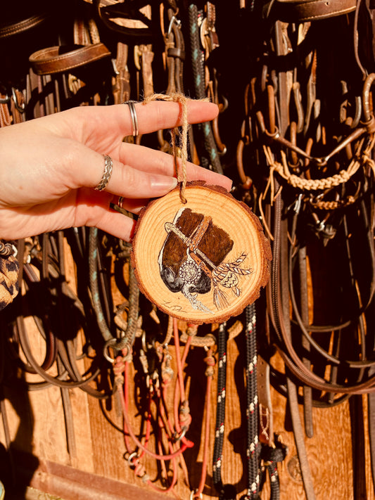 Pretty Bit Wood Ornament