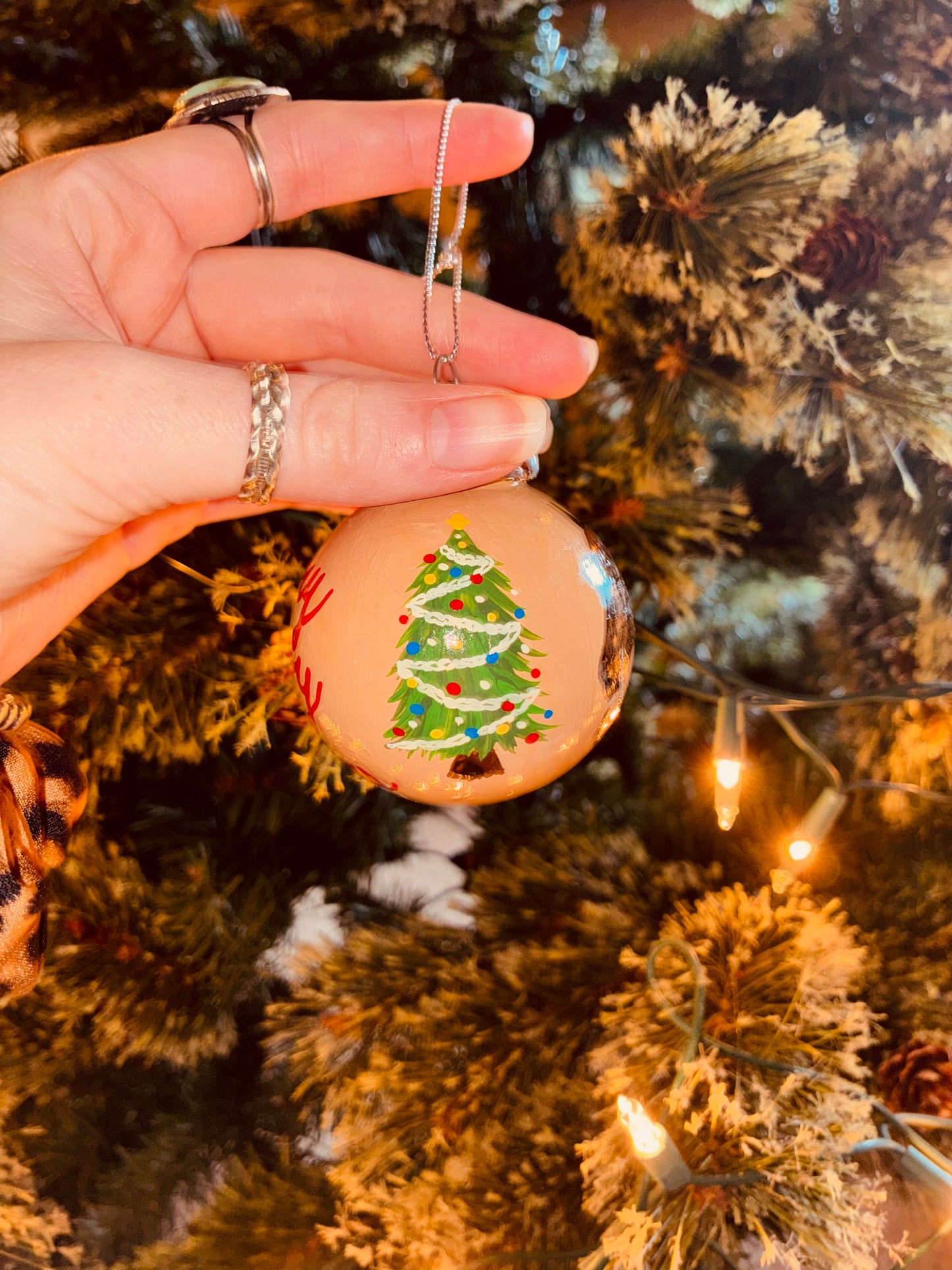 Cowboy Small HANDPAINTED Ornament