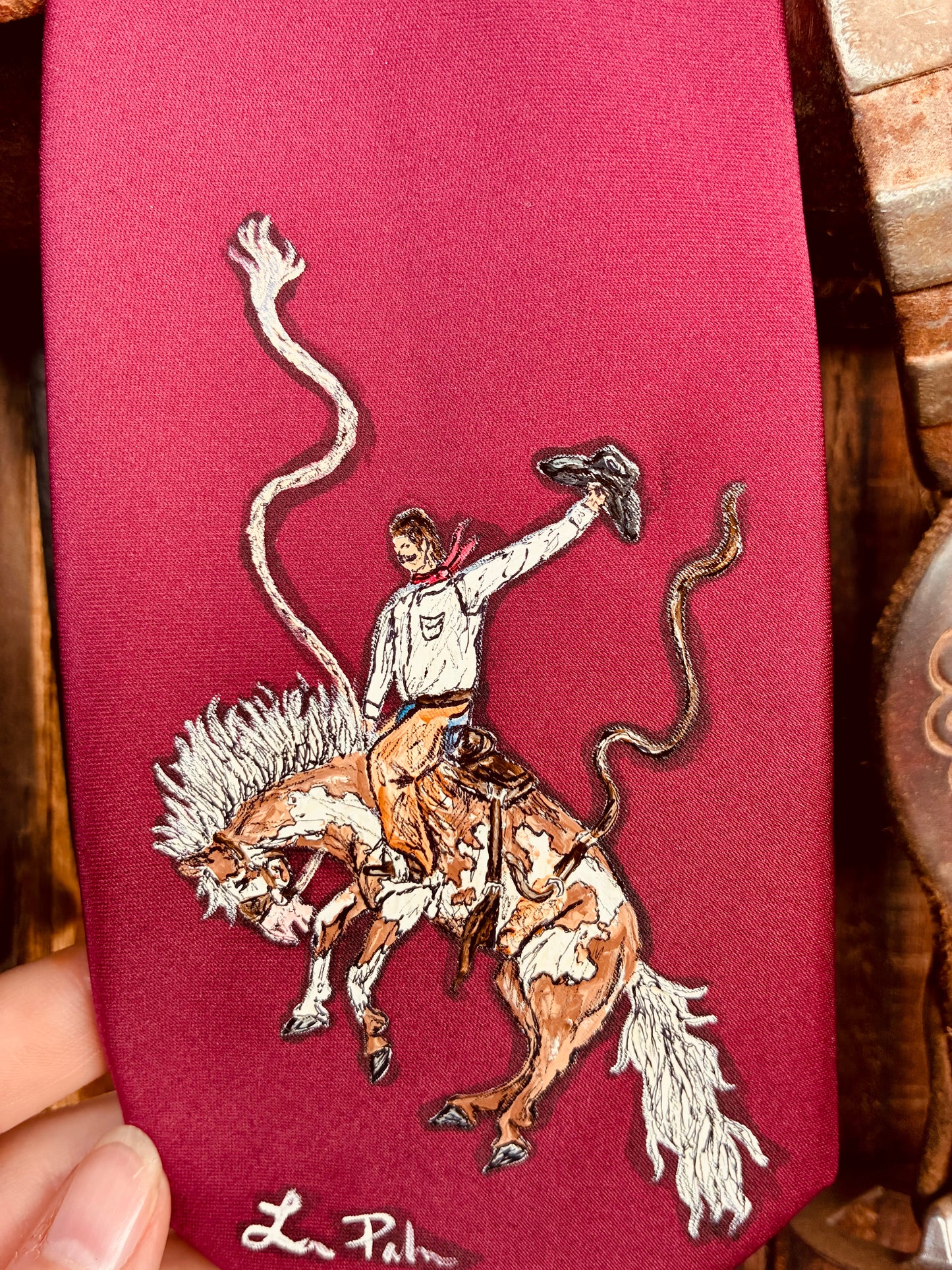 Jack Red Handpainted Necktie