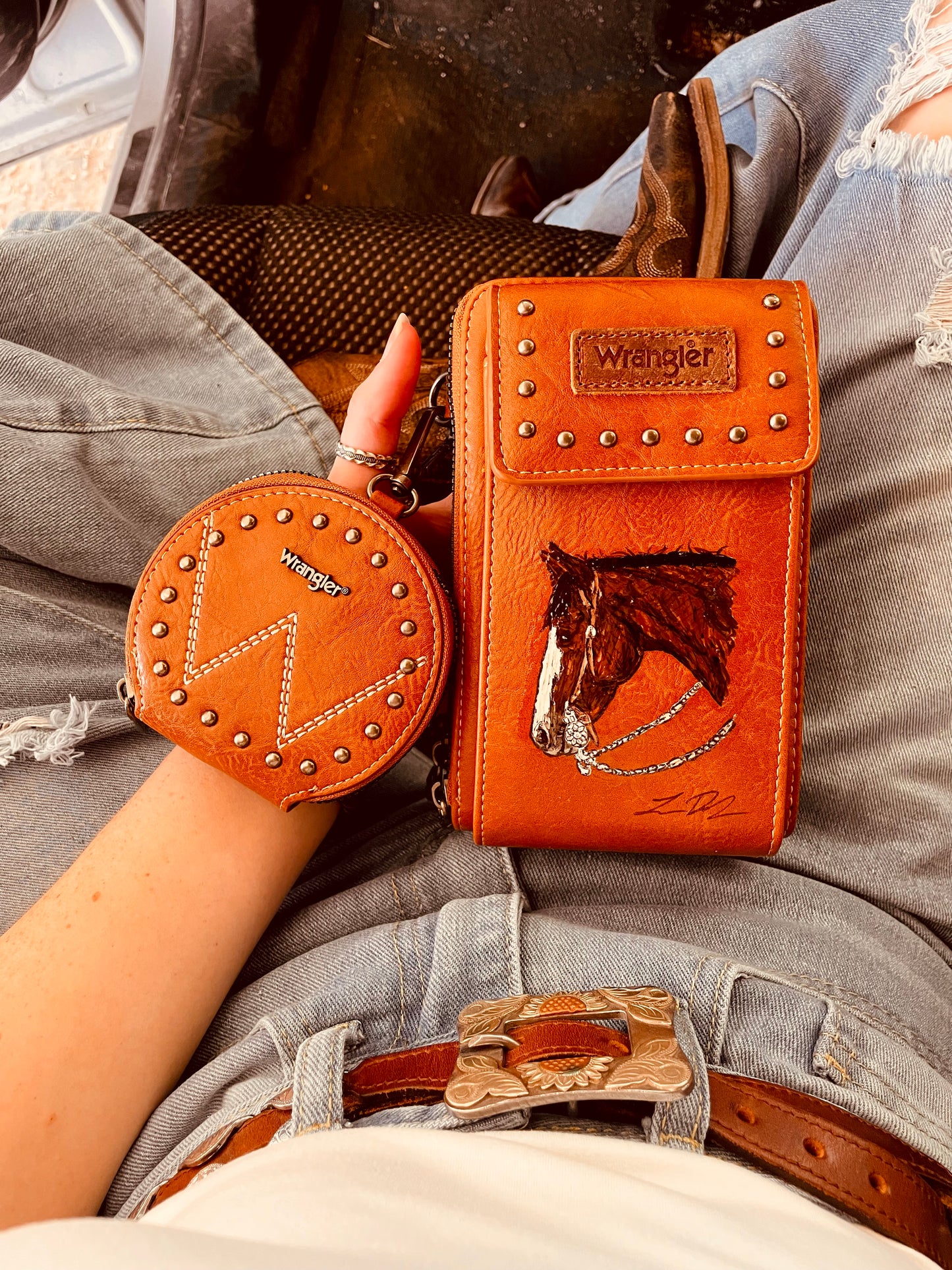 The Savannah HANDPAINTED Wrangler Crossbody