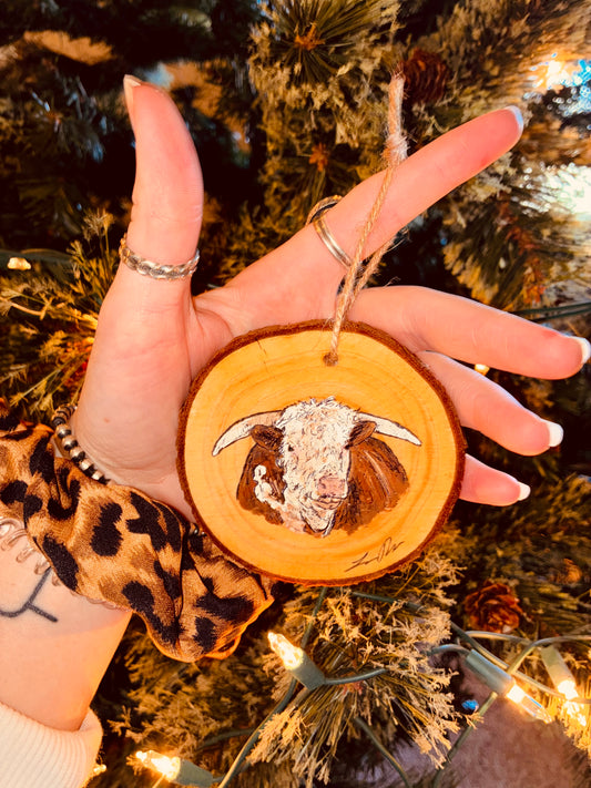 Hereford Wood Ornament