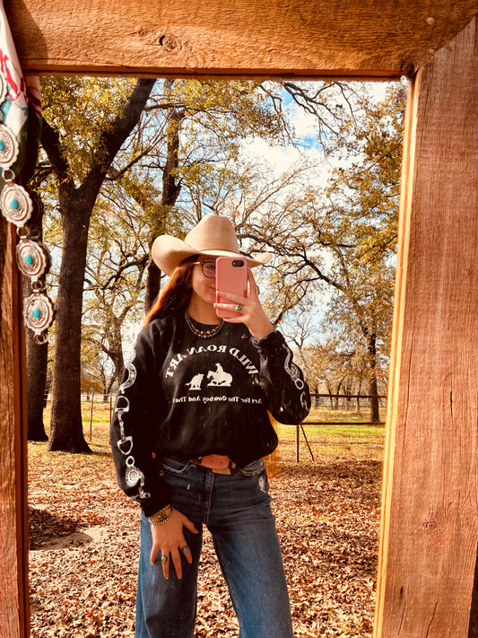 WRA Bitty Black Crewneck