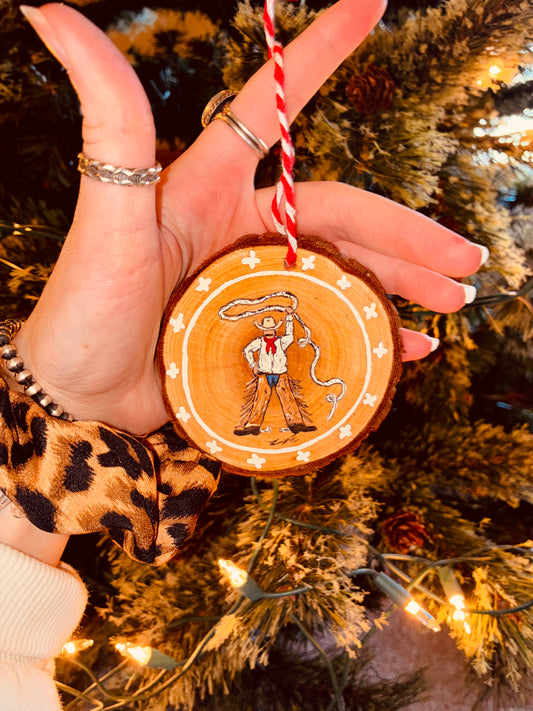 Rope Tricks Wood Ornament