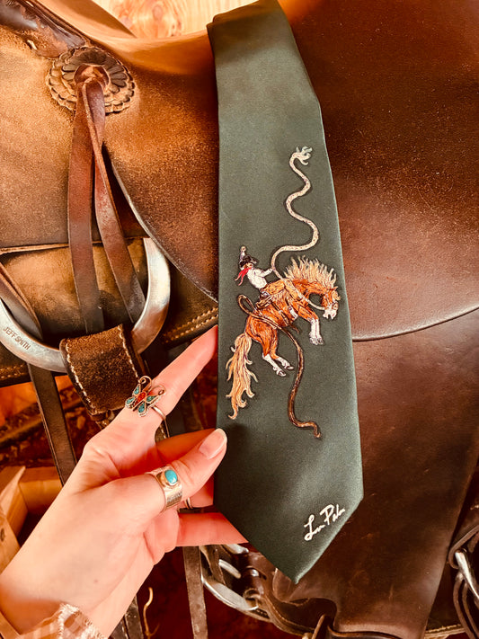 Ireland Green Handpainted Necktie