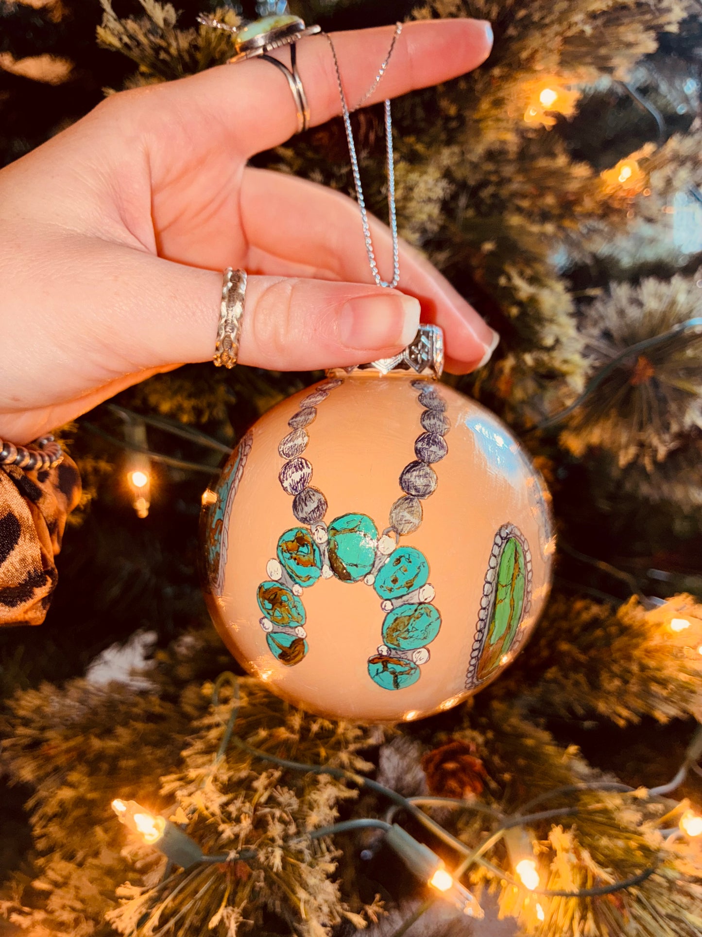 Joy Large HANDPAINTED Ornament