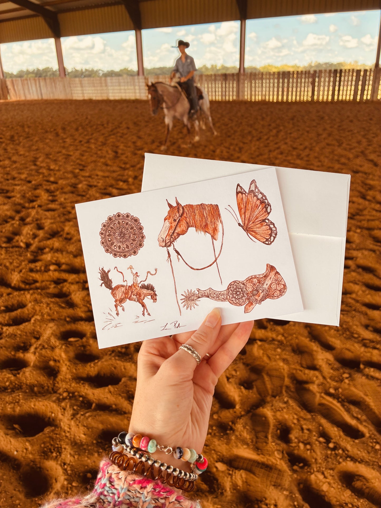 Wild Roan Art Greeting Cards