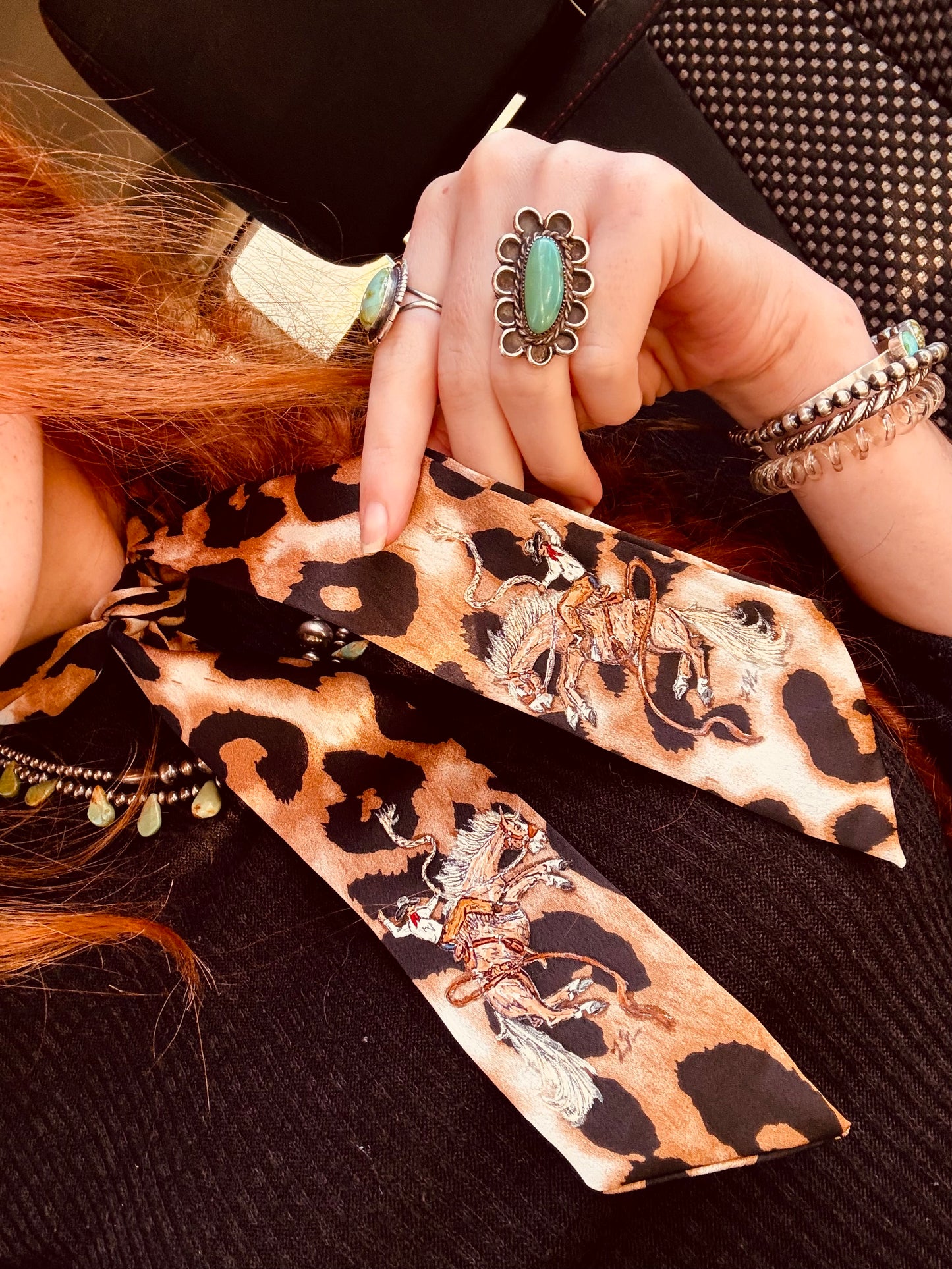 Bronc Babe HANDPAINTED Leopard Twilly