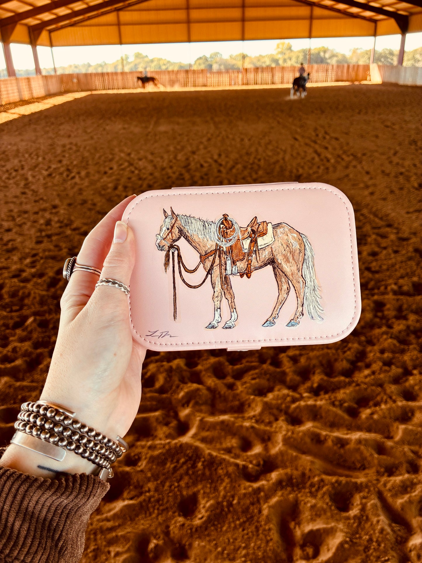 Tyler Pink Medium Jewelry Case