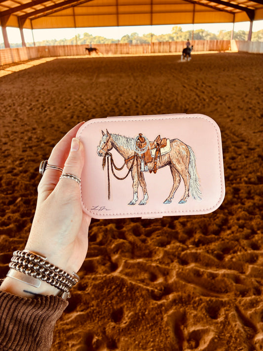 Tyler Pink Medium Jewelry Case