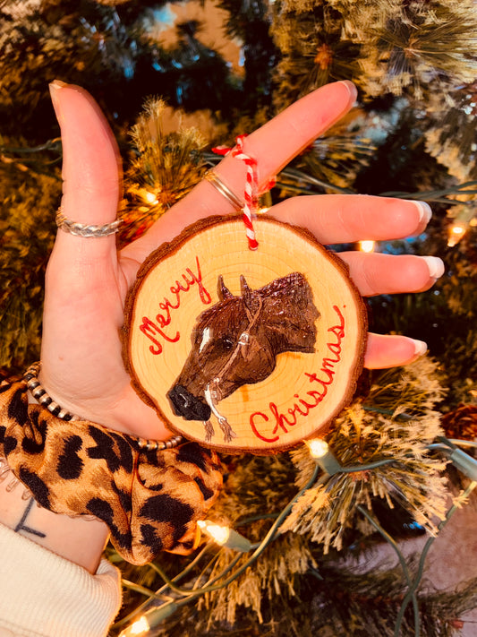 Festive Wood Ornament