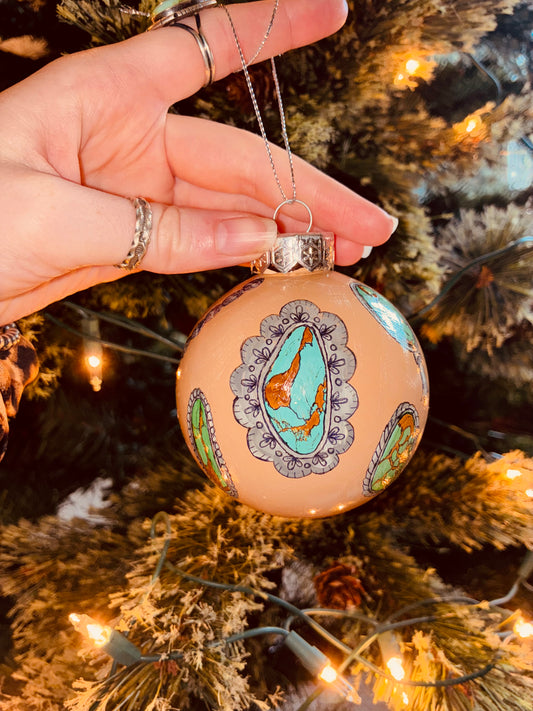 Joy Large HANDPAINTED Ornament