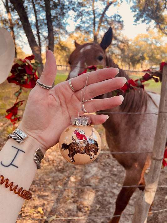 Riding Rank HANDPAINTED Ornament