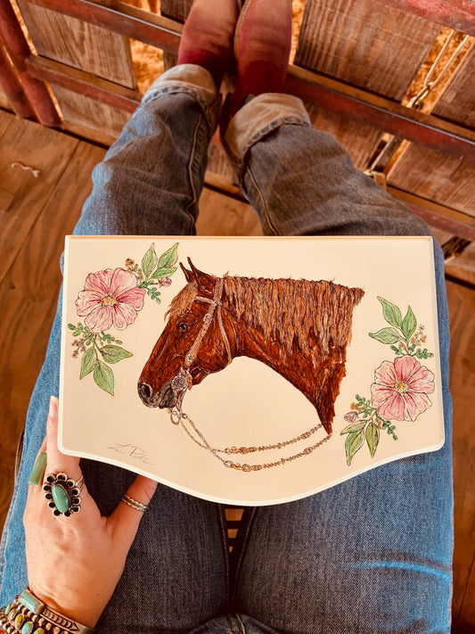 Sweet Sue HANDPAINTED Wooden Jewelry Music Box