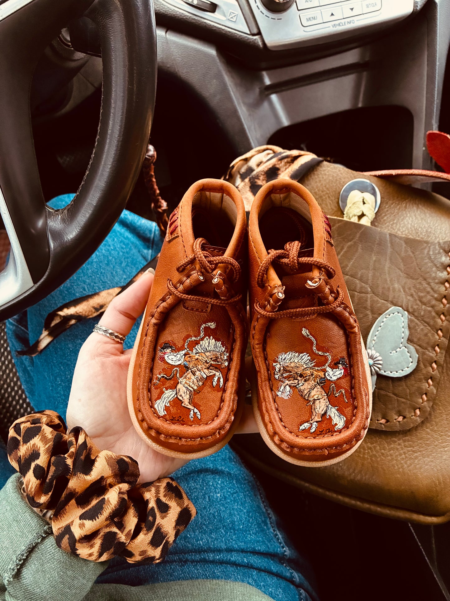 Coy Brown Baby Moccasins 15-18Months