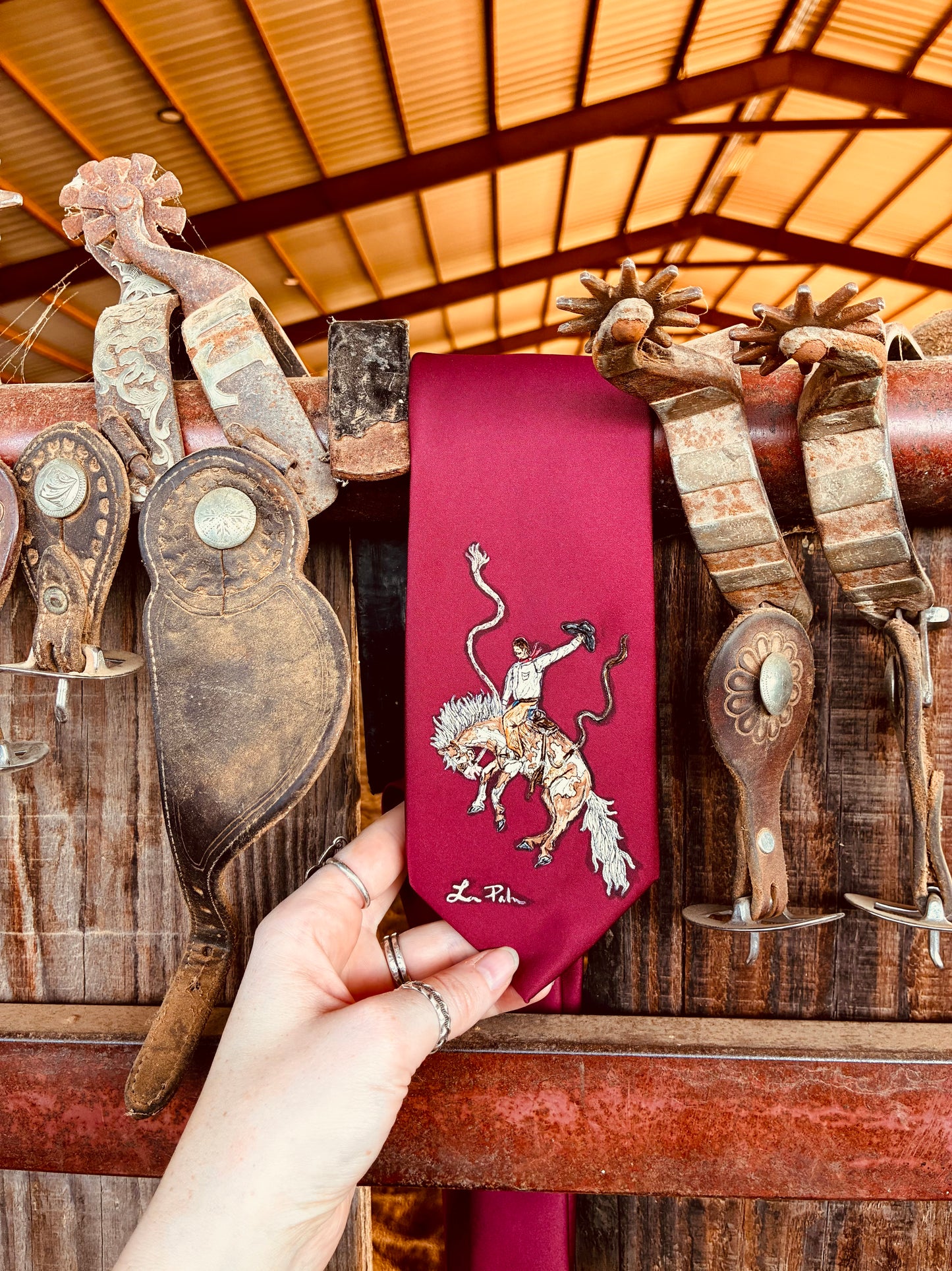 Jack Red Handpainted Necktie