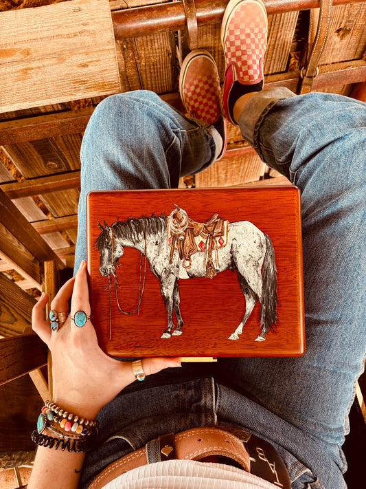 Blue Roan Blues Wooden Watch or Jewelry Box