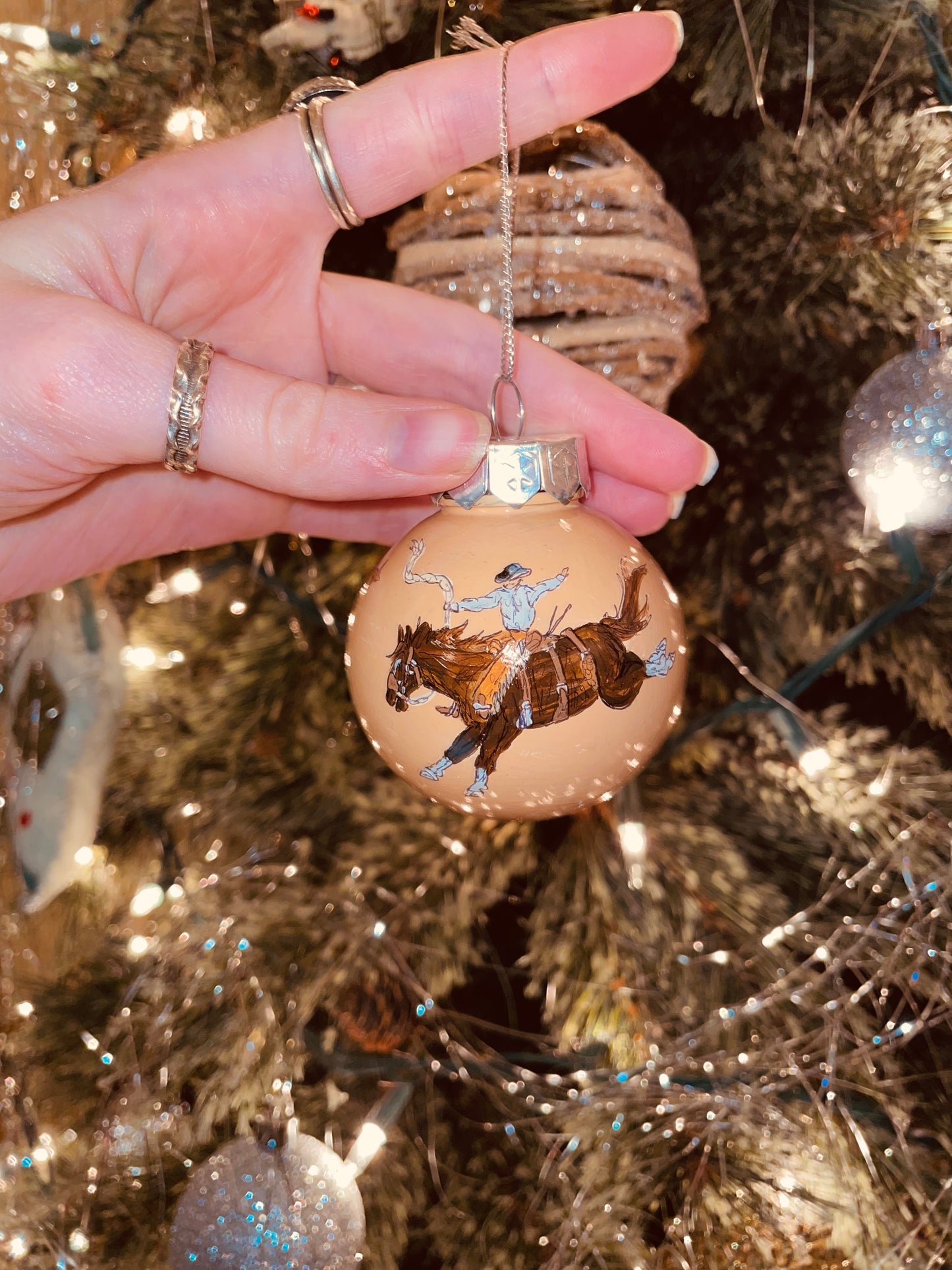 Tree Farm HANDPAINTED Ornament