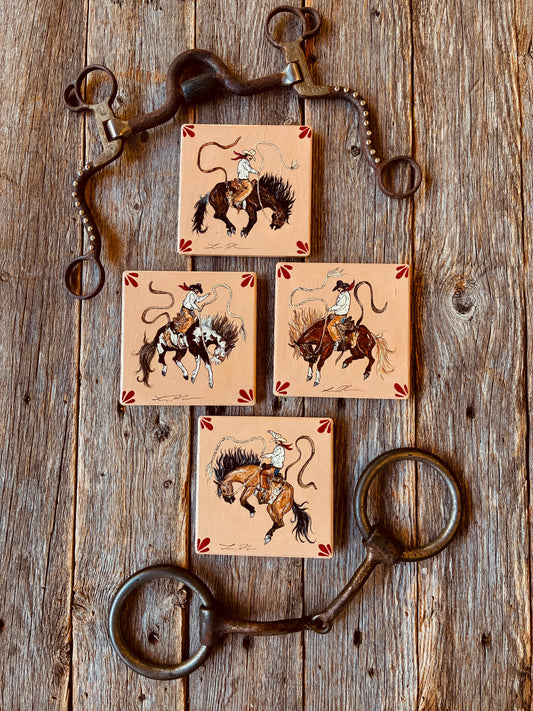Buster Handpainted Coasters