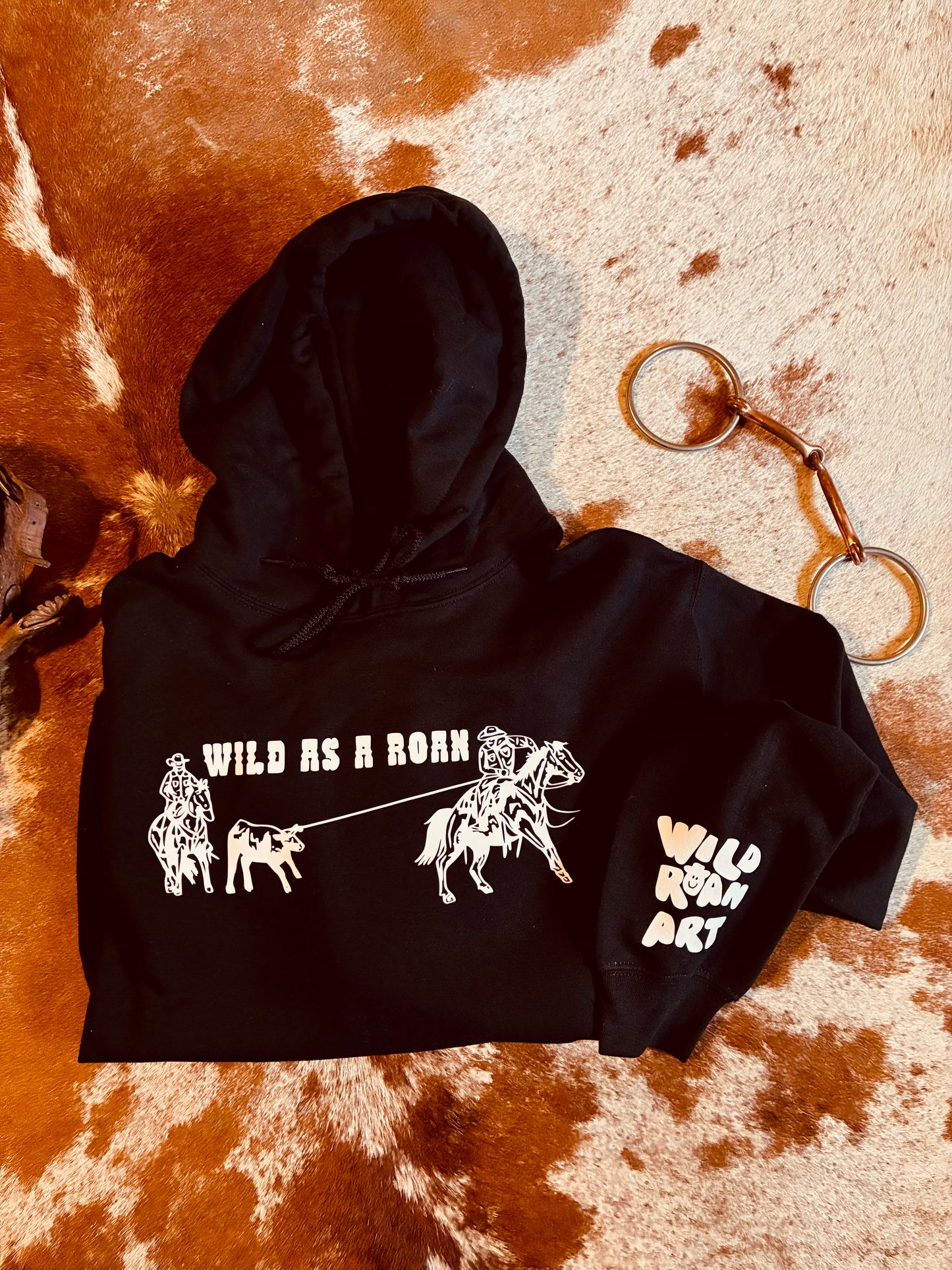 Wild As A Roan Black Hoodie
