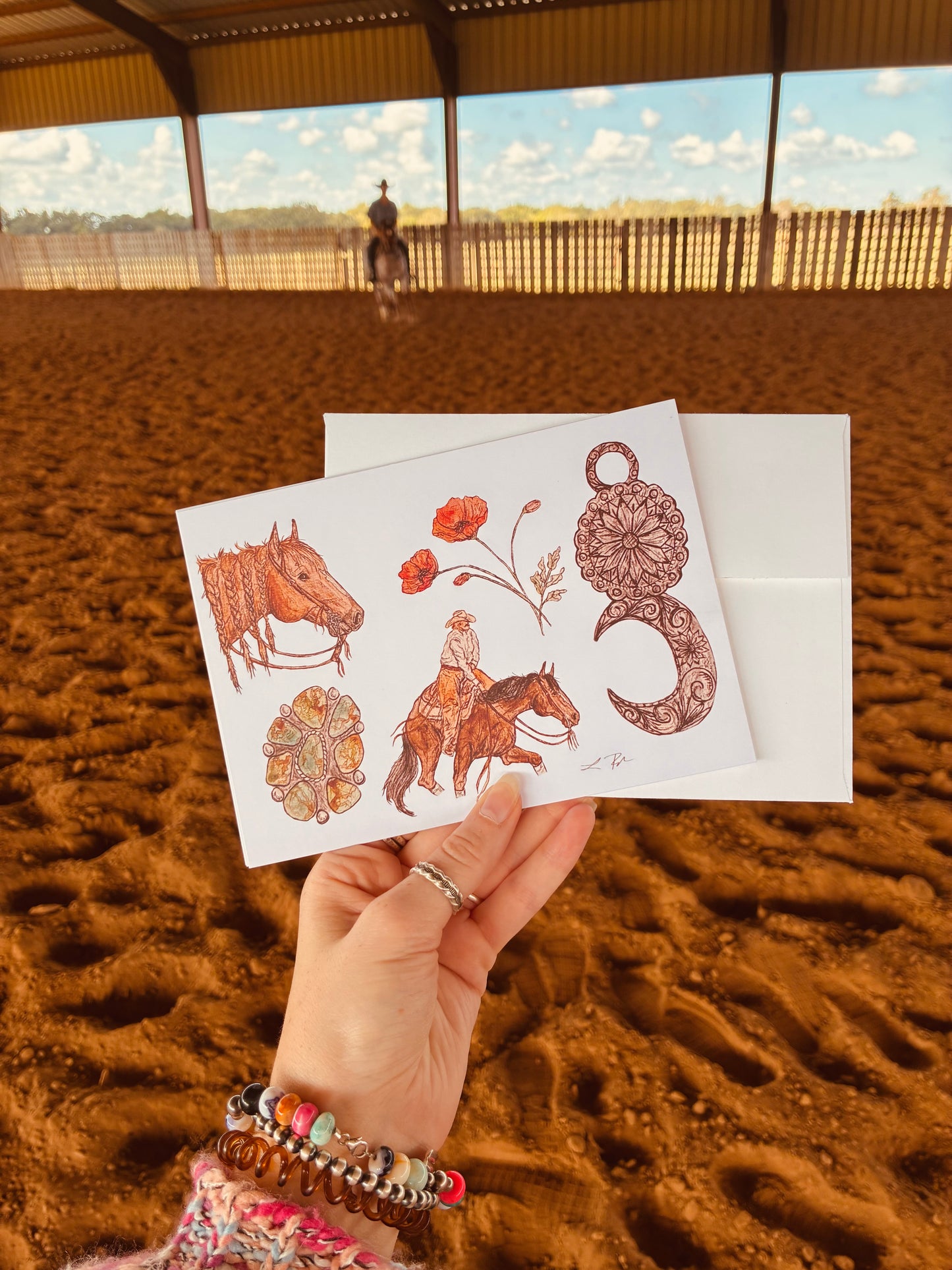 Wild Roan Art Greeting Cards