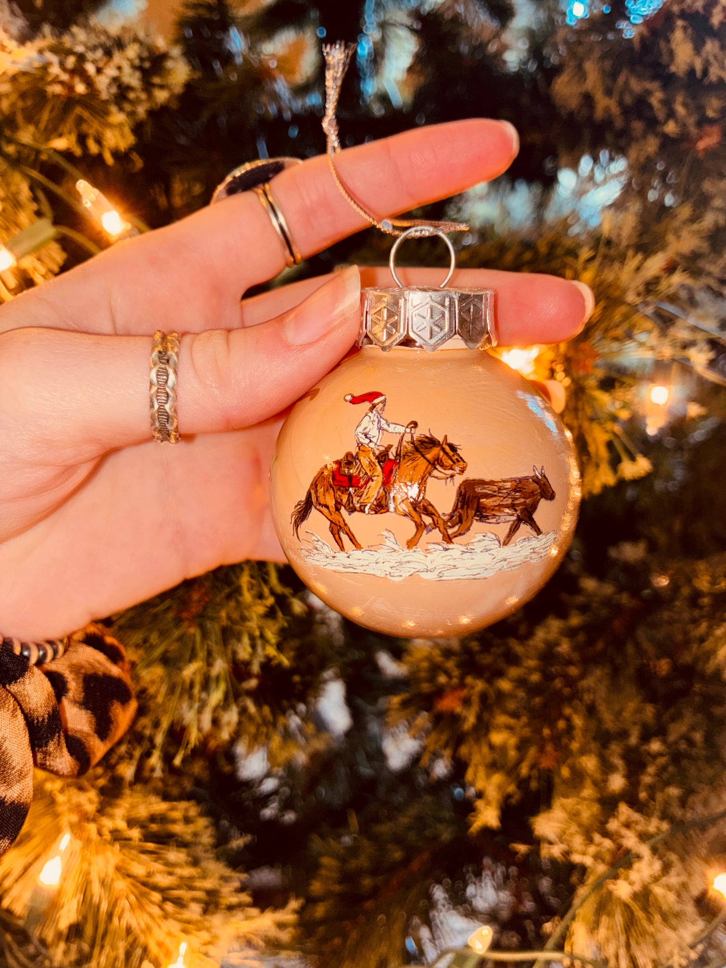 Push Small HANDPAINTED Ornament