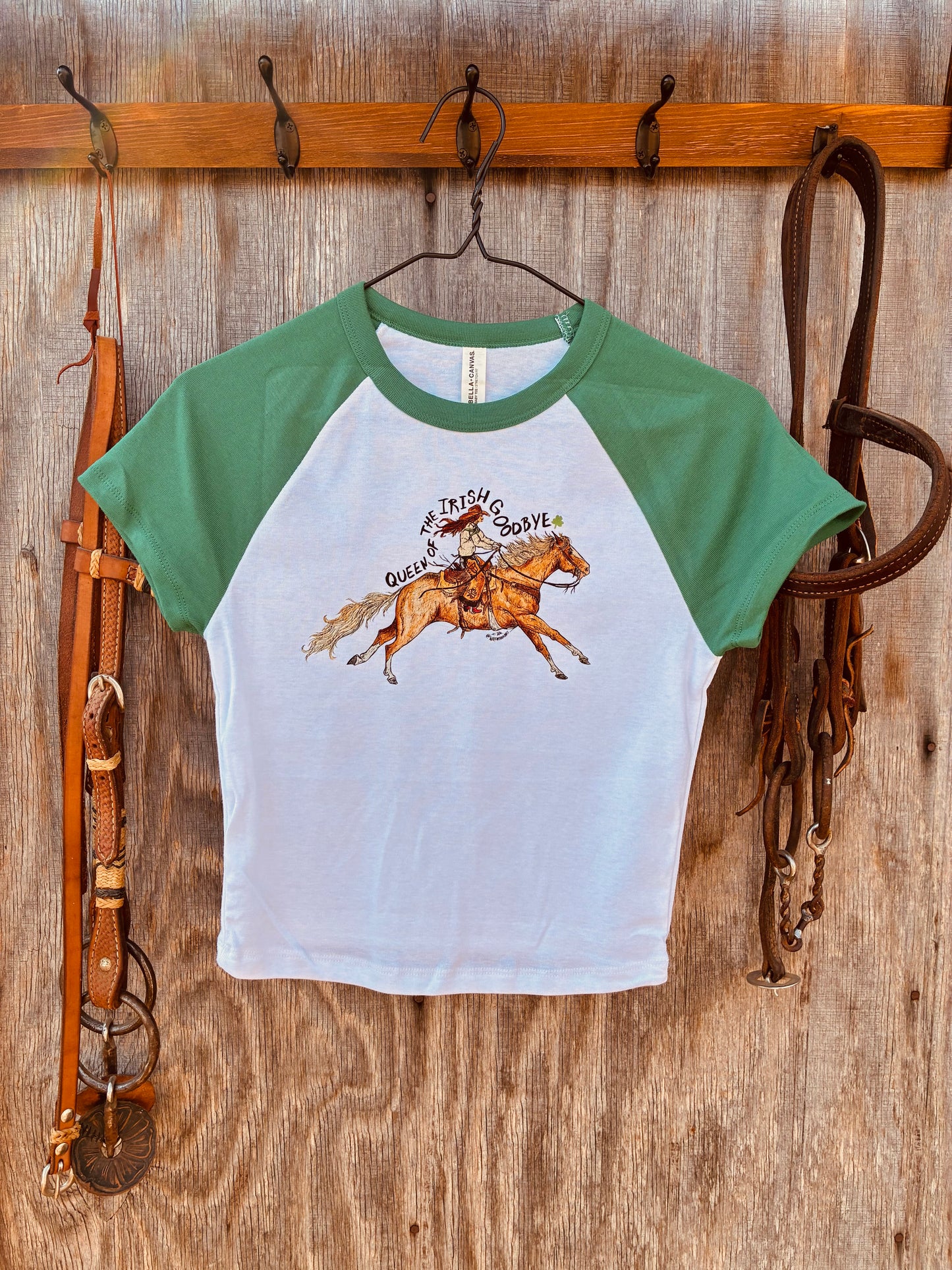 Irish Goodbye Green Baby Tee