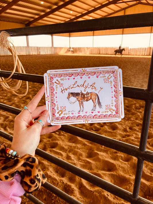 How Lucky Handpainted Valentine Card