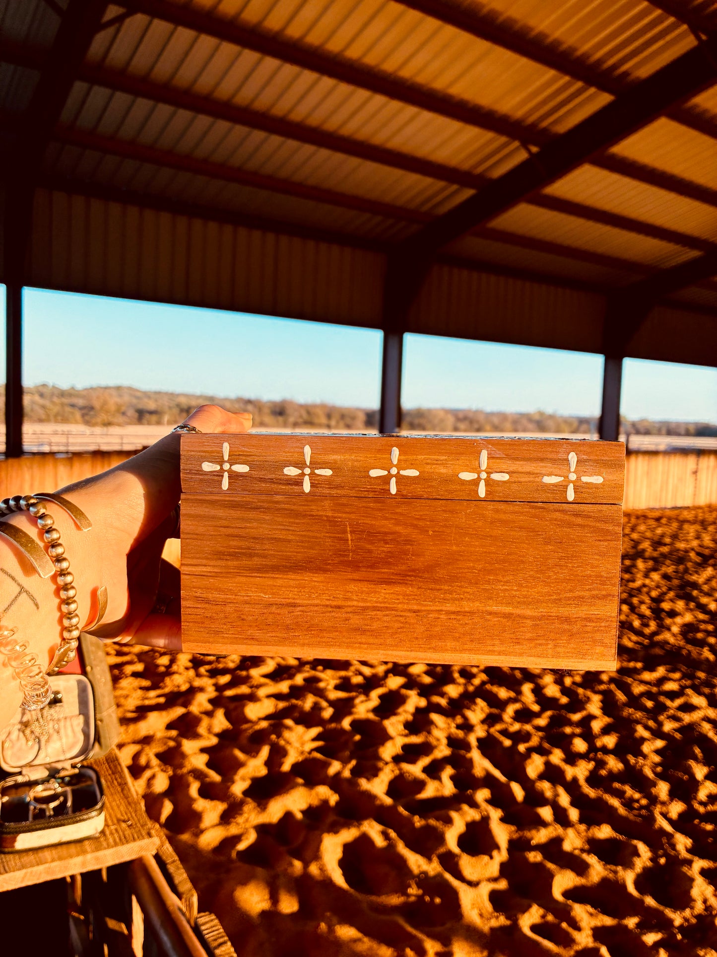 Longhorn Handpainted Keepsake Box