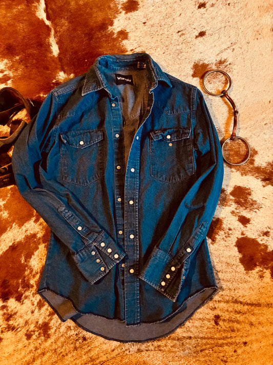 Men’s Wrangler Denim Shirt 14.5x33