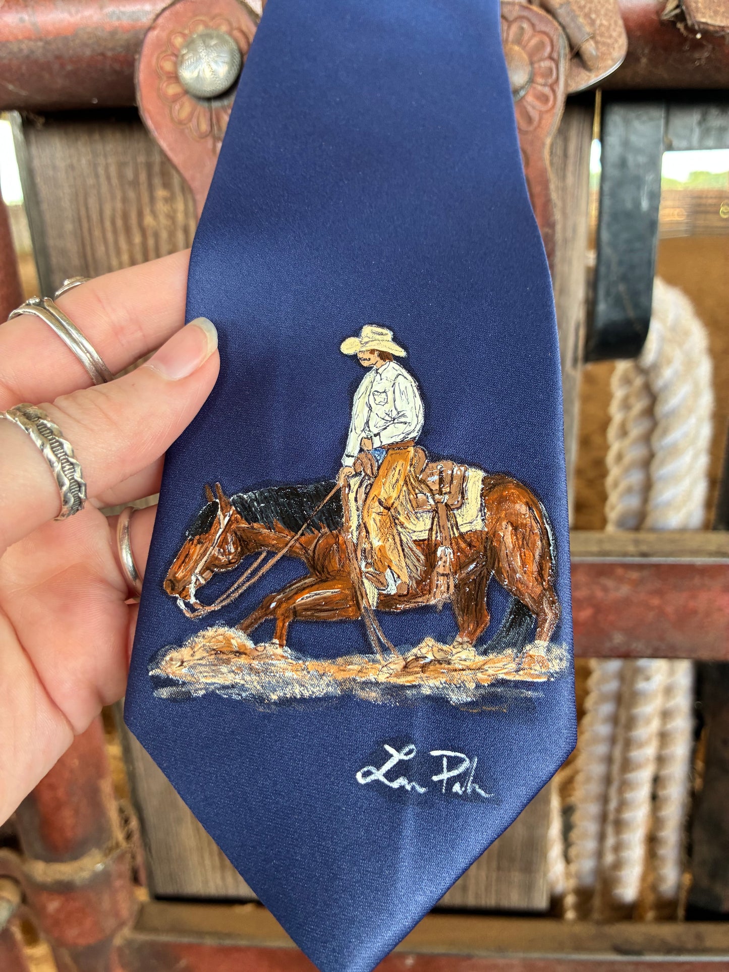 Hand Down Handpainted Necktie